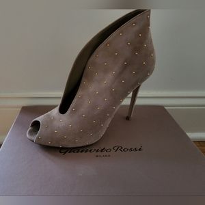 Lightly worn Gianvito Rossi studded bootiee